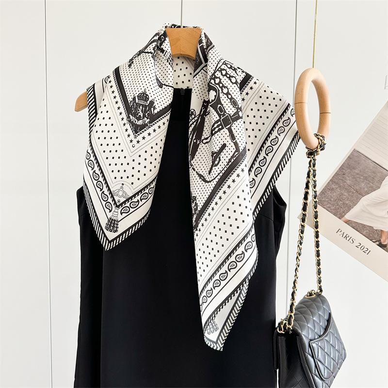 Luxury12 Mmi Silk Scarf Shawl for Women Summer Sunscreen Neck Protection Harness Versatile 100% Mulberry Silk Square Scarf Shawl