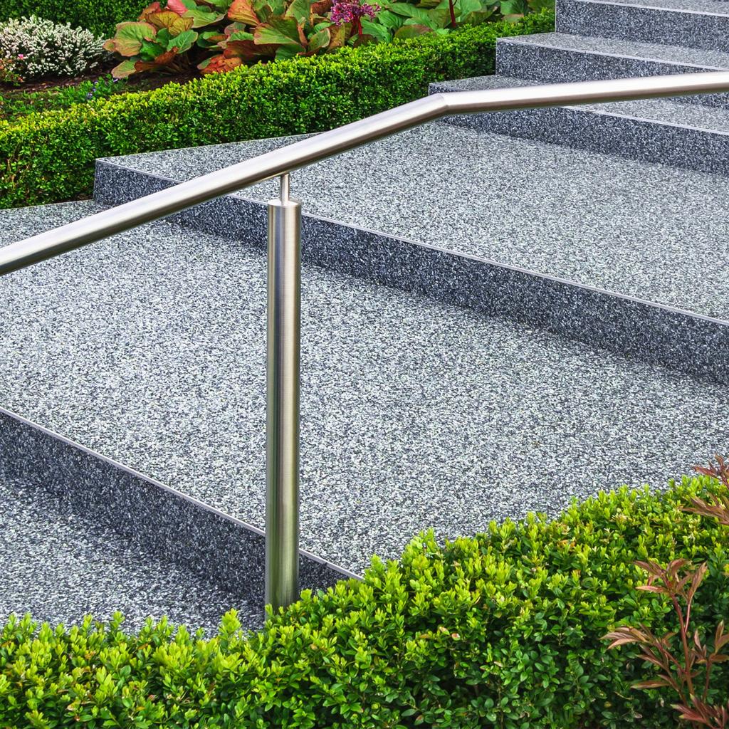 IsolBau Stone Carpet Set Steinteppich Ice Blue 4/8mm 25kg