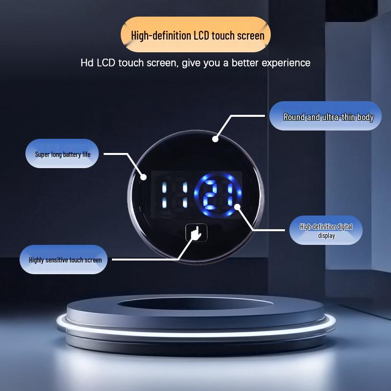 Светодиодные водонепроницаемые часы с сенсорным управлением для автомобиля и электронные часы для электромобилей