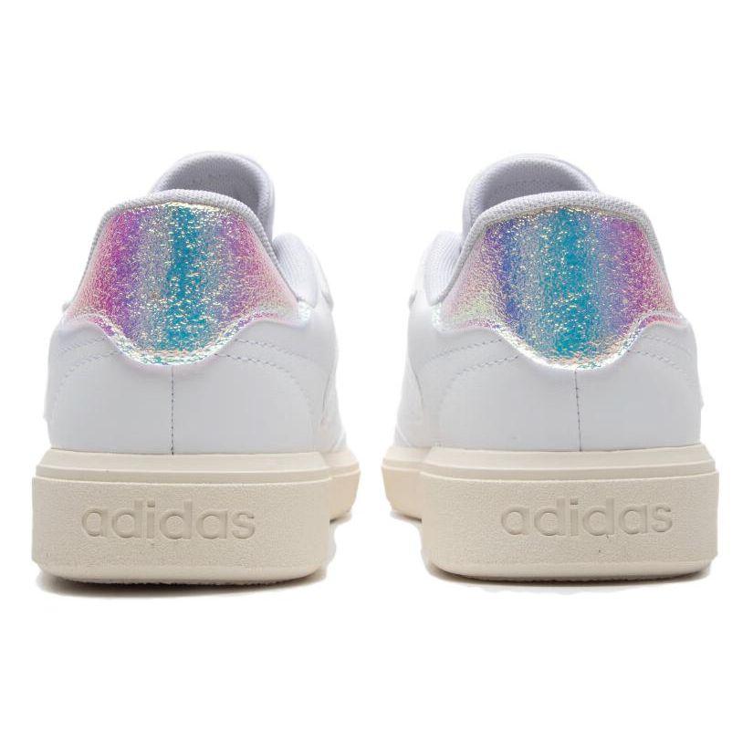 adidas Courtblock Удобные Кожаные Дышащие Кроссовки с Низким Верхом для Бега Женские Кроссовки Белые IF6464
