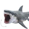 PNSO Megalodon Great White Shark Patton Shark Marine Animal Creature Fish Figure PVC Model Plastic Model Toy Premium Shark Lover Birthday Present