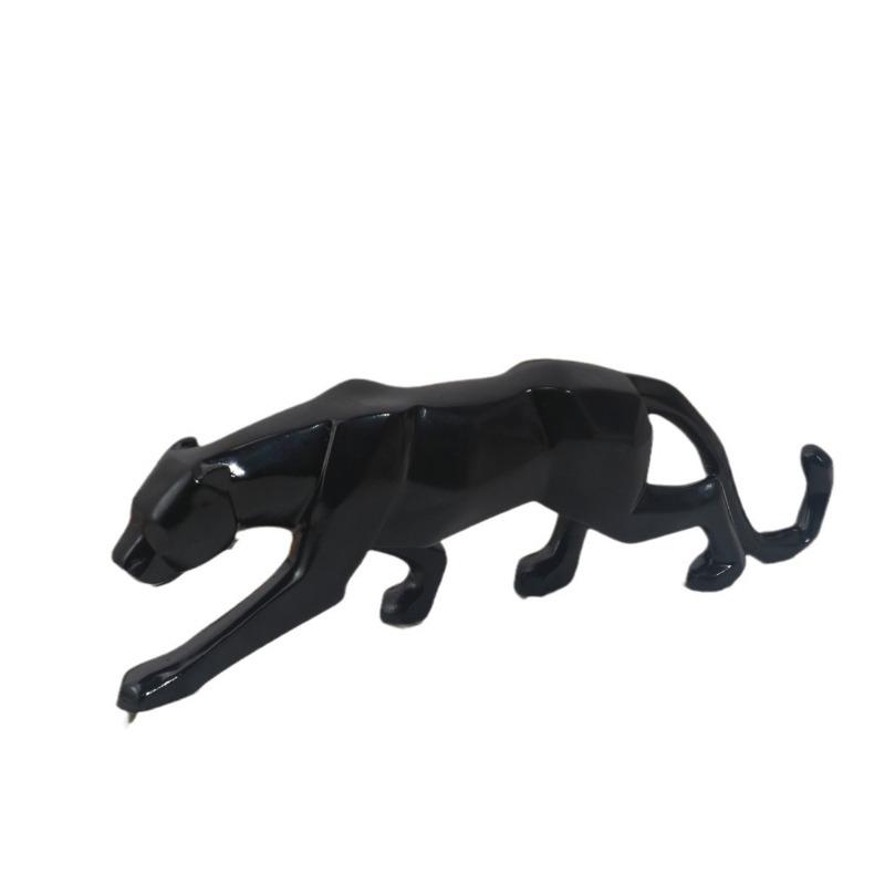 1 шт. Скандинавская креативная фигурка леопарда, украшение для стола, поделки из смолы, аксессуары для дома, домашний декор