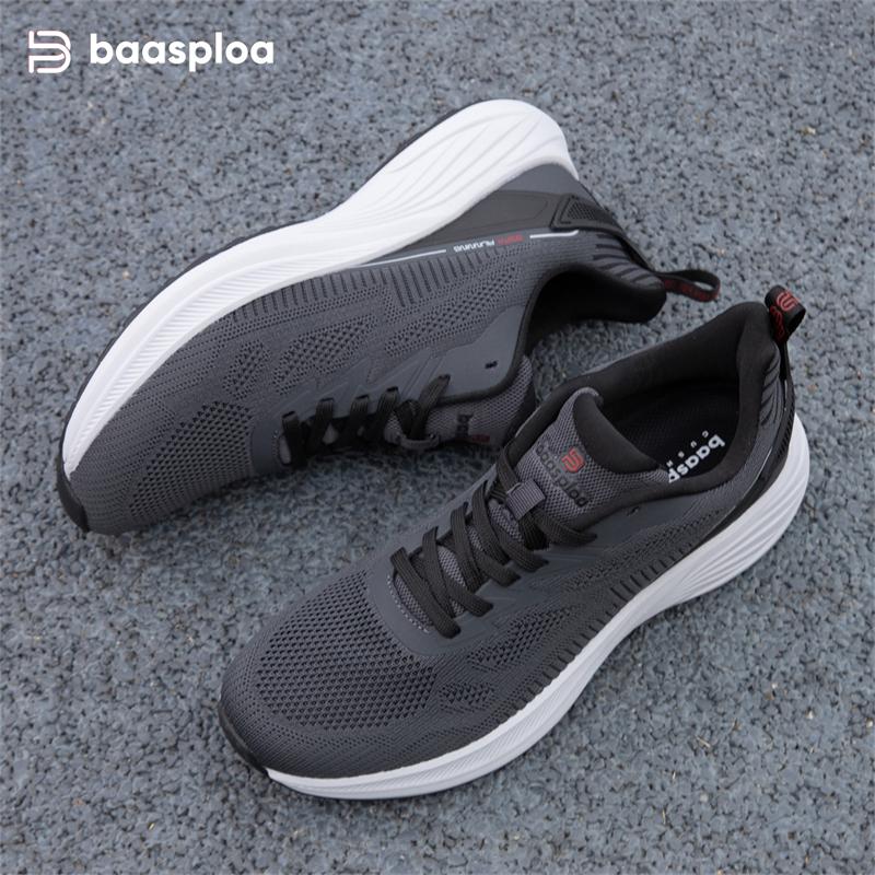 Baaploa Мужские кроссовки Модные мужские сетчатые дышащие противоскользящие износостойкие мужские кроссовки для бега на открытом воздухе для фитнеса мужские кроссовки