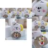 Adorable Cute Chef Dog Plush Toy Keychain Cartoon Doll For Bags And Accessories