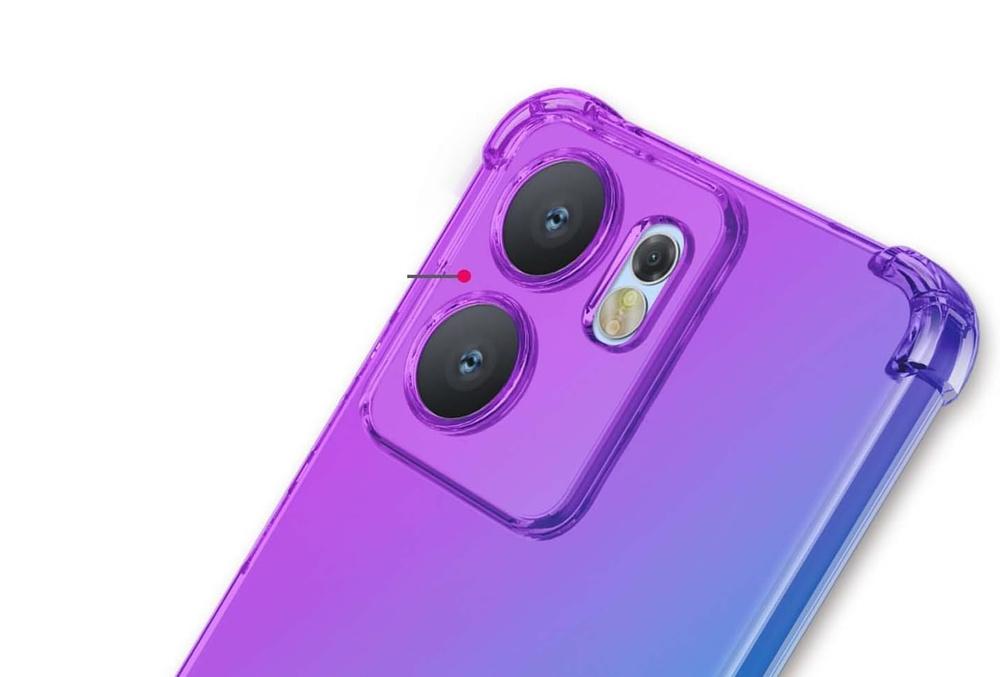 Gradient Dropproof Case for Oppo Reno 13F / Oppo Reno 13FS, Purple / Blue