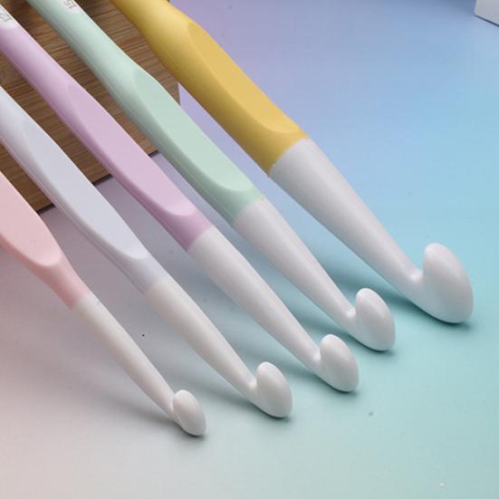 5 шт. эргономичных крючков для вязания, большой крючок для толстой пряжи 8,0 мм