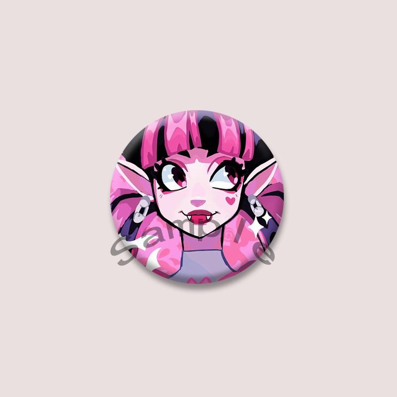 TV Character Draculaura Enamel Pin Cute Cartoon Girls Button Brooches DIY Backpack Jacket Lapel Badge Jewelry Gifts for Friends