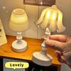 Retro Bedroom Desk Lamp Creative Flower Shape Night Light New Table Lamp