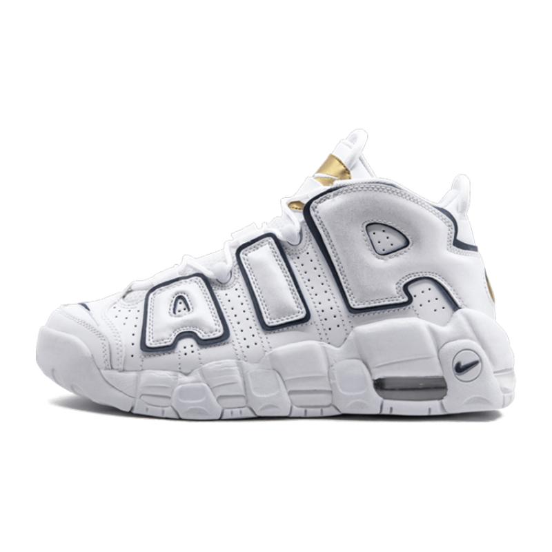 Nike Кроссовки Nike Air More Uptempo White Midnight Navy GS 415082-109