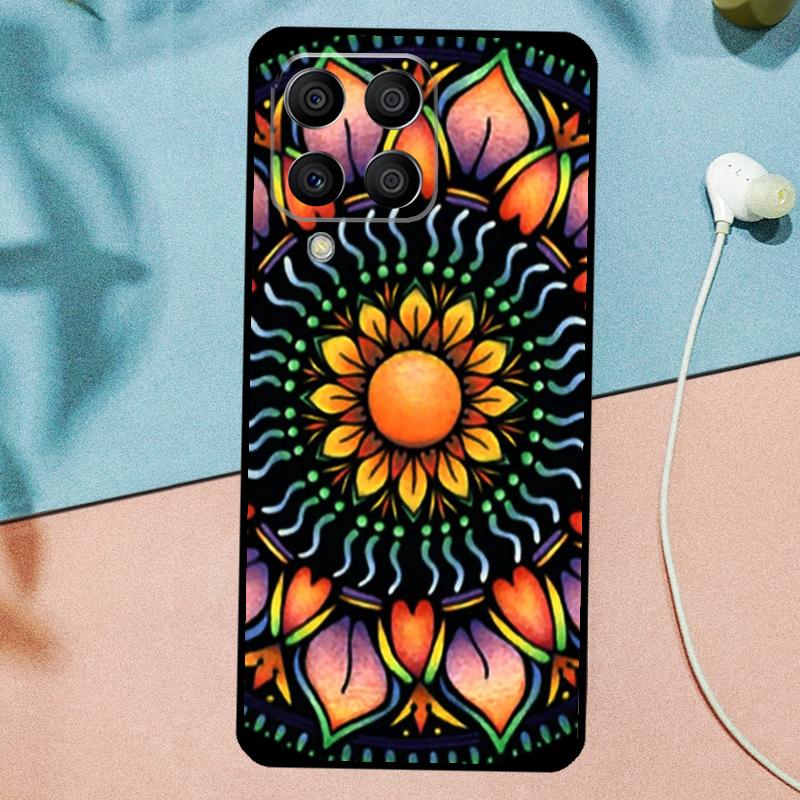 Цветочный дизайн Мандала Для Samsung Galaxy M14 M34 M54 M20 M06 M16 M12 M13 M15 M35 M55 M33 M53 M21 M31 M32 M52 Чехол