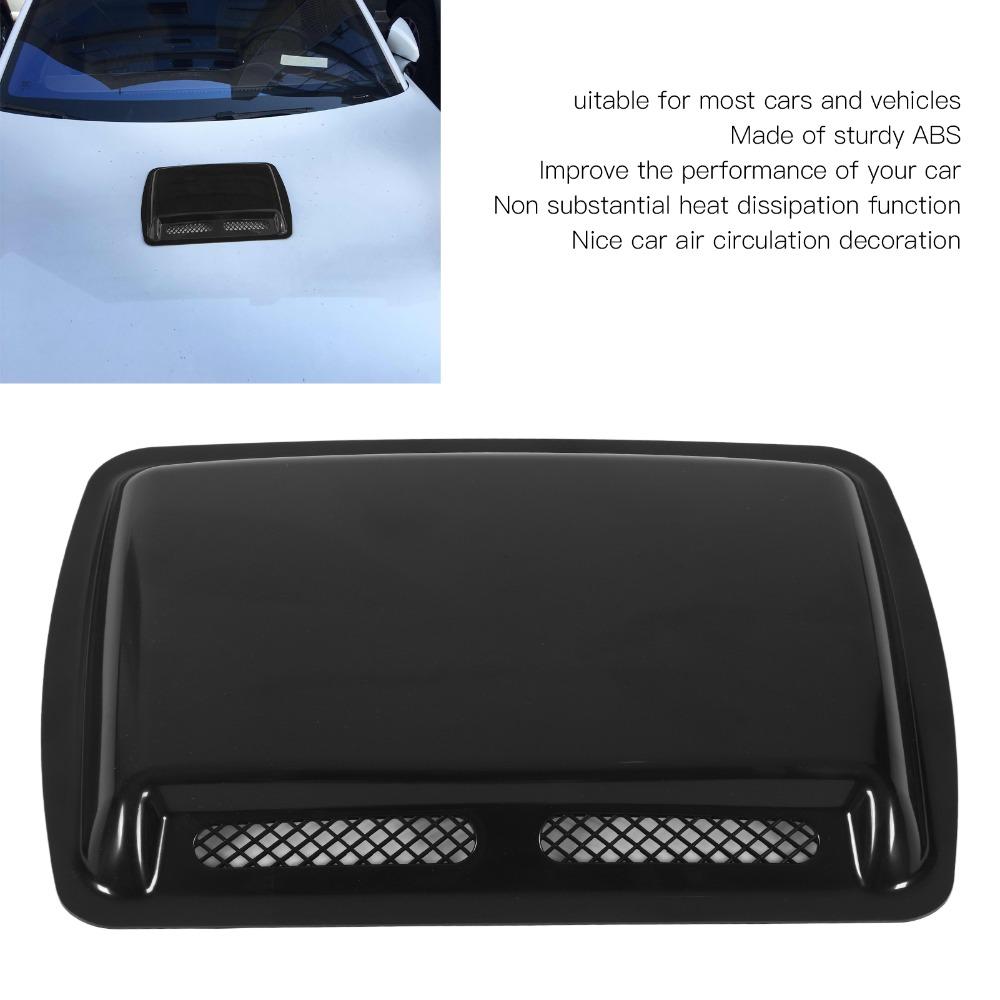 ABS Hood Scoop Vent Decorative Exterior Trim Handy Air Intake Covers Bonnet Appearance Upgrade