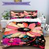 3Pcs Floral Print Printed Bedding Set, Breathable And Soft,(Includes 1 Duvet Cover And 2 Pillowcases, Quilt Not Included) yy250815185