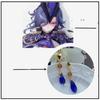 Game Genshin Impact Wanderer Kunikuzushi Scaramouche Cosplay Balladeer Asymmetric Earrings Women Eardrop Jewelry Accessories