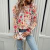 Printed Shirt Female Temperament Long-sleeved Shirt Blouse