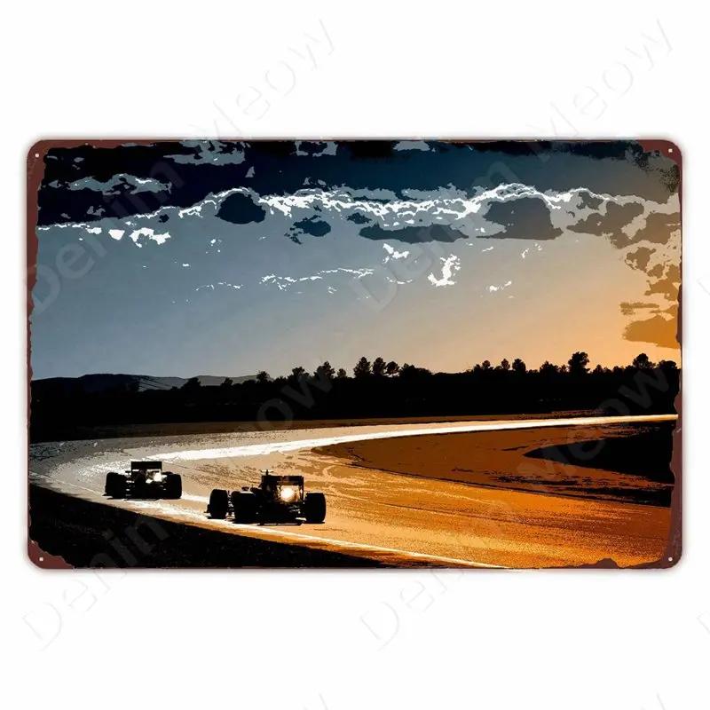 Винтажная металлическая табличка Гран-при Монако, Жестяная табличка с автогонками, Ретро-постер с мотоциклом для бара, мужской берлоги, дома, Авто настенный декор