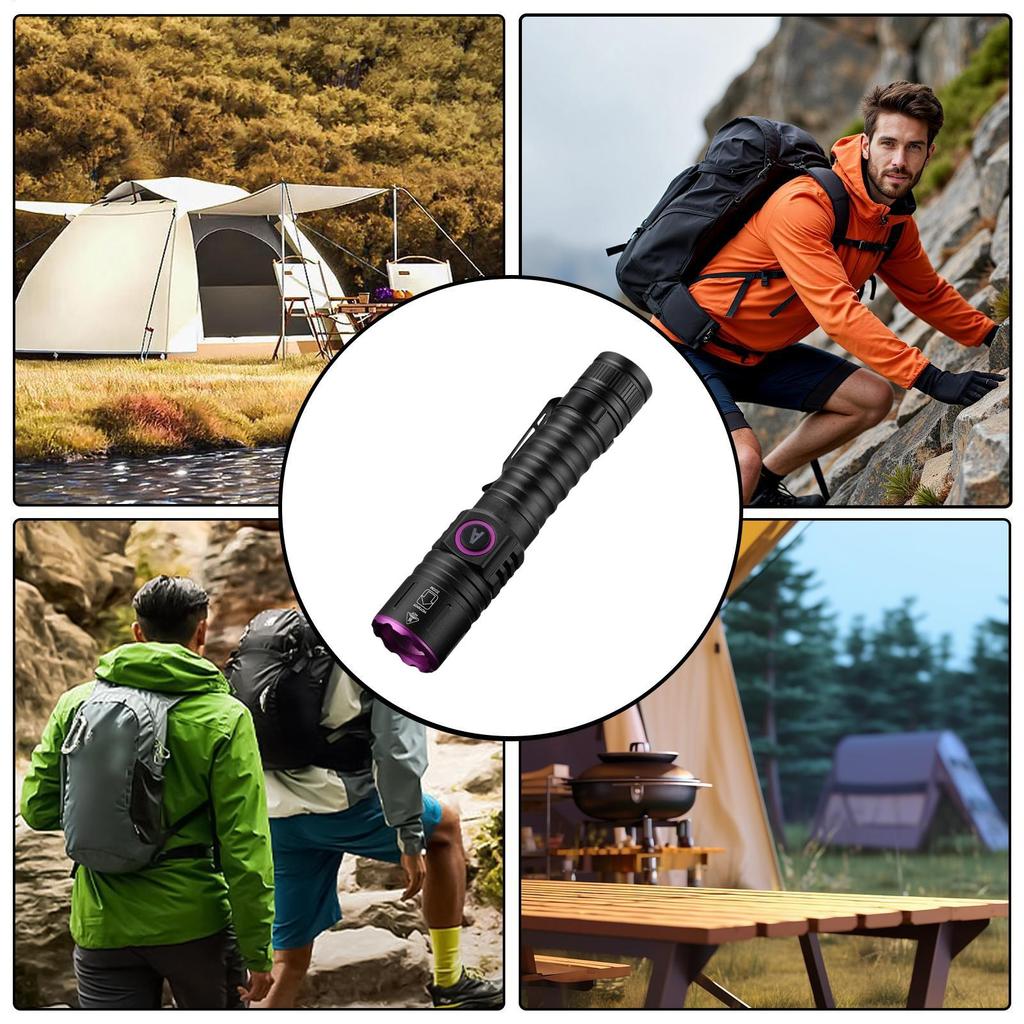 УФ фонарик 395/365 нм перезаряжаемый УФ свет для обнаружения крови, поиска скорпионов, детектор для ремонта шин, фонари для поиска следов в ночное время