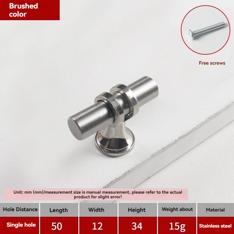 Handles Drawer Cabinet Furniture Kitchen Handles for Cabinet Knob Door Drawer Furniture Kitchen Knob Modern Simple  Silver Black