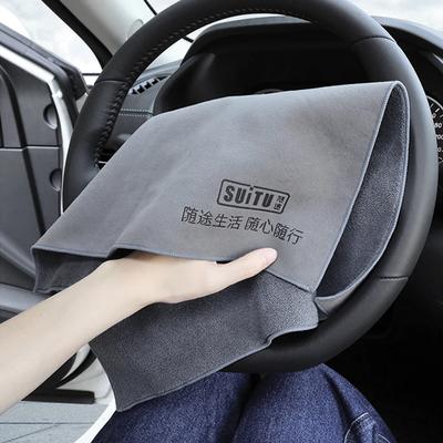 Суперабсорбирующее полотенце для сушки автомобиля, замшевая коралловая бархатная двухсторонняя салфетка для чистки автомобиля, многоцелевое автомобильное полотенце, автомобильные аксессуары
