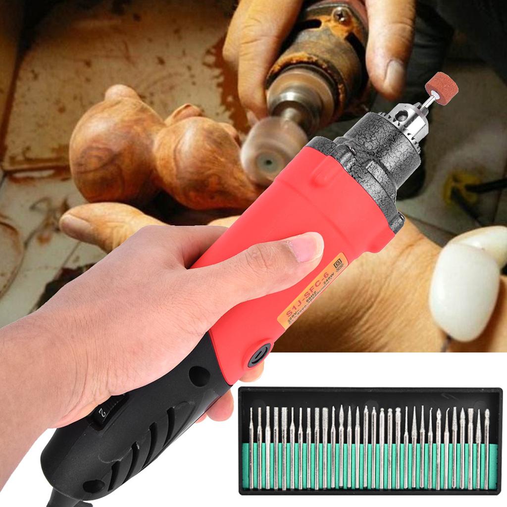 Набор электрической шлифовальной машины 6 регулируемых скоростей Регулируемая мини-дрель Гравер 240 Вт