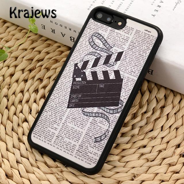 Krajews Film Movie Clapperboard Clapper Board Phone Case Cover For iPhone 17 Air 16 15 14 plus 11 12 13 pro max coque
