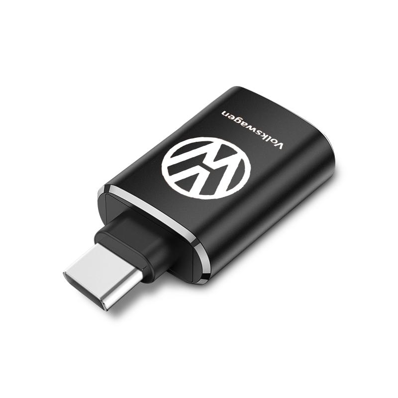 1 шт. Автомобильный зарядный адаптер Type-C к USB-конвертер Автоаксессуары для Volkswagen MK6 MK5 MK4 MK7 Golf-4 5 6 7 Passat Ibiza Leon FR 2 Altea Aztec