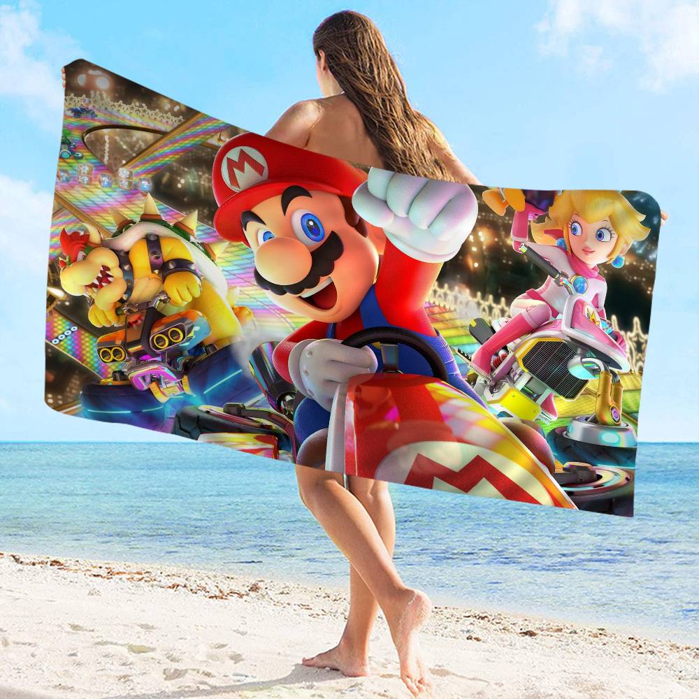 Super Game M-Marios Microfiber Beach Towel Absorbent Quick dry Soft Yoga Swimming Resort Mountain Climbing Towel