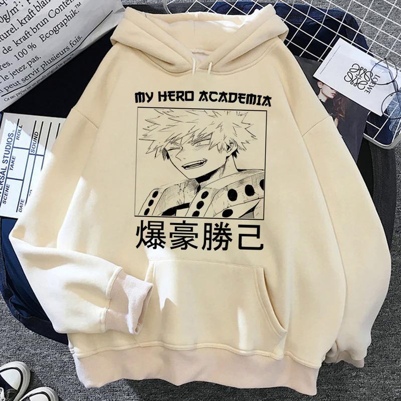 Bakugo толстовки женские винтажные Зимние толстовки