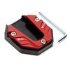 1pc Universal Bike Kickstand Extender Foot Side Stand Grip Extension Foot Pad Support Plate Scooter Motorcycle Accessories