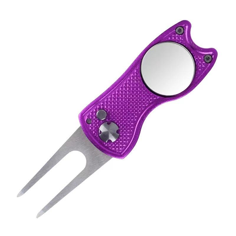 Golf Divot Tool Portable Design with Ball Marker Ideal for Outdoor Golfing