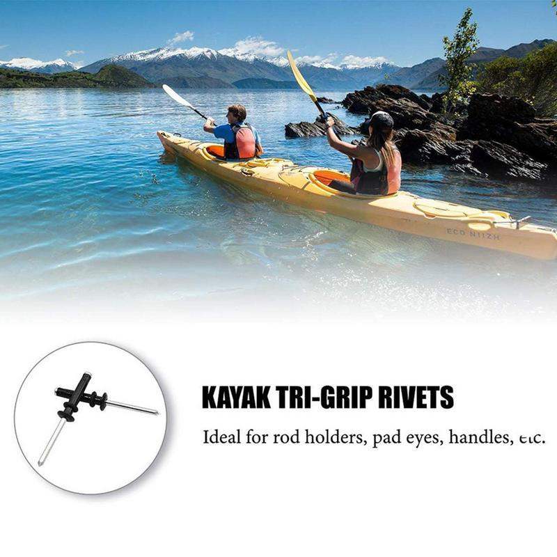 Boat Rivets 2.3 Inch Long Industrial Rivets Heavy Duty Tri-Grip Tool Accessories Fixing Equipment Aluminum Alloy Kayak Canoe