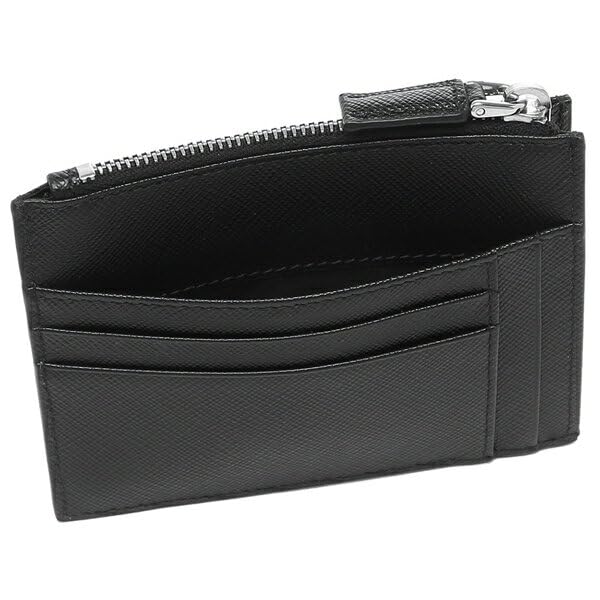 Визитница Кошелек для монет Saffiano Треугольный логотип Черный 2MC067 QHH F0002 [Prada] Мужской [Товар]