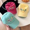 Женская бейсболка с вышивкой цветов Сладкая хлопковая уличная кепка-snapback с козырьком Корейская буква Однотонная Хип-хоп Кепки-папа