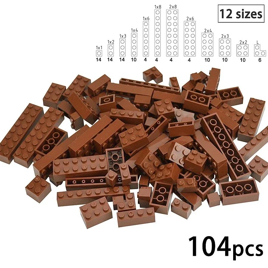 DO IT YOURSELF Plastic Material Construction Bricks Figures 25pcs Thick Blocks 2x4 Dots Dimension Works With featuring 3001 Learning Creativity Toy