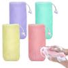 Exfoliating Nylon Mesh Soap Pouch Bubble Foam Net Soap Bag for Shower Soap Sack Holder Pocket Body Facial Cleaning Tool
