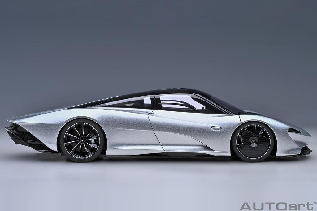 AUTOart Scale McLaren Speedtail Metallic Silver Finished Product 1/18