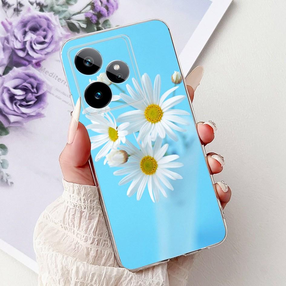 Чехол для Realme GT 7 7T 2025 Популярный Цветок Мягкий Прозрачный Силикон ТПУ Защитная Крышка Для Realme GT7 Pro RMX5011 Чехол-Ракушка для Телефона