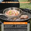 Upgraded Titanium Hammered Frying Pan with Lid  Titanium Non-stick Frying Pan Scratch-Resistant Heats Evenly For All Stovetops