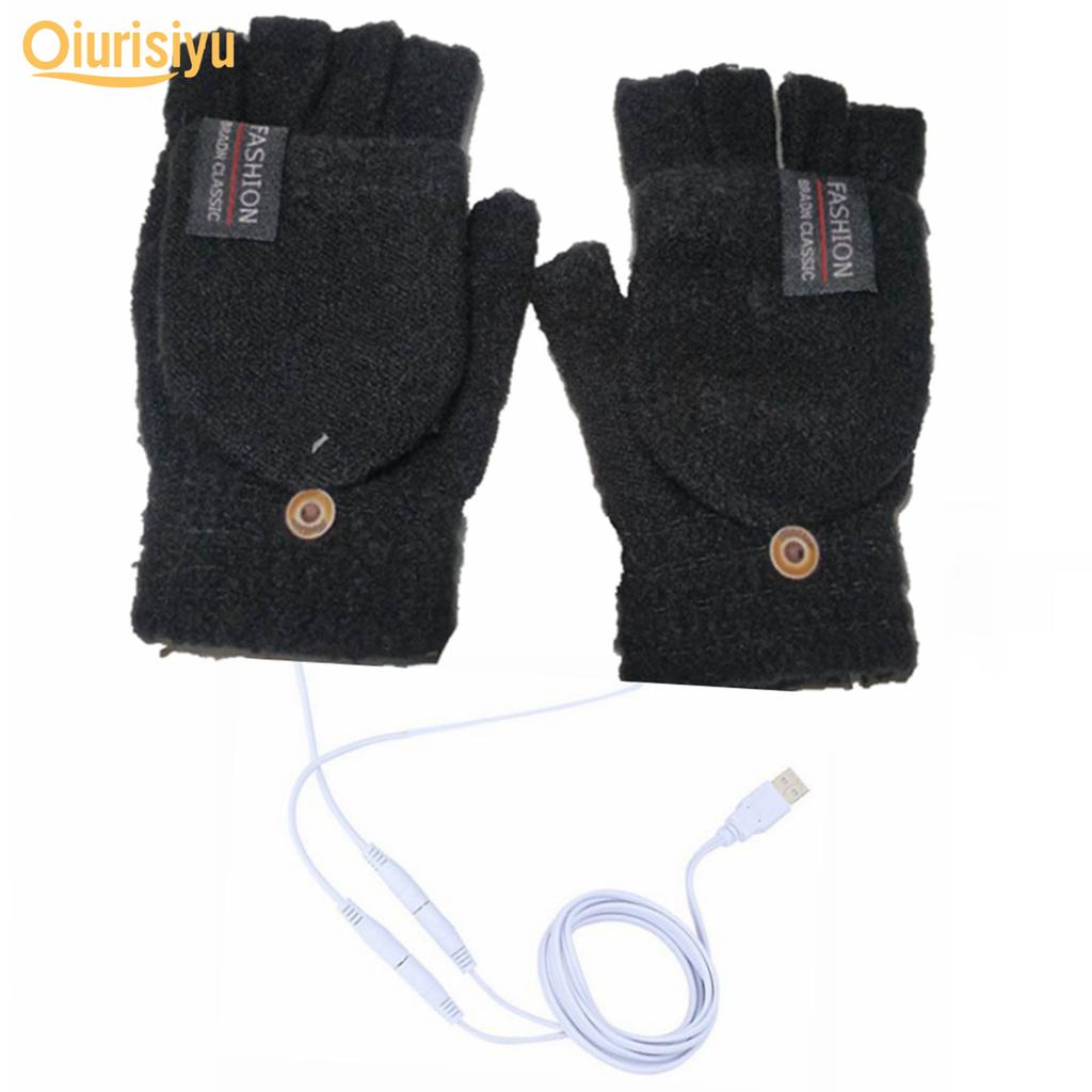 Зимние перчатки из акрилового волокна унисекс с электрическим USB-подогревом