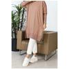 Mink Crew Neck Thin Mercerized Loose Knitwear Tunic