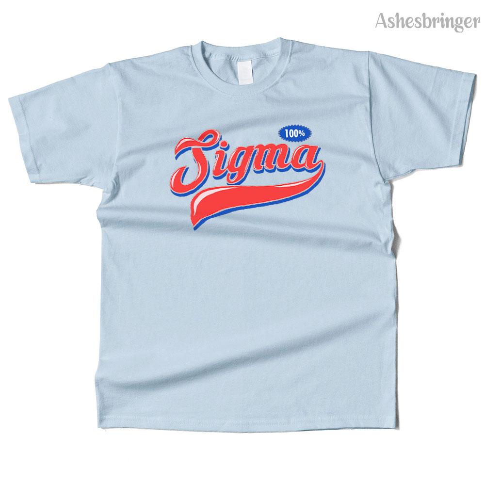Unisexs Cotton 100 Sigma Graphic Funny T Shirt Street Casual Style Tee for Unisex and Women