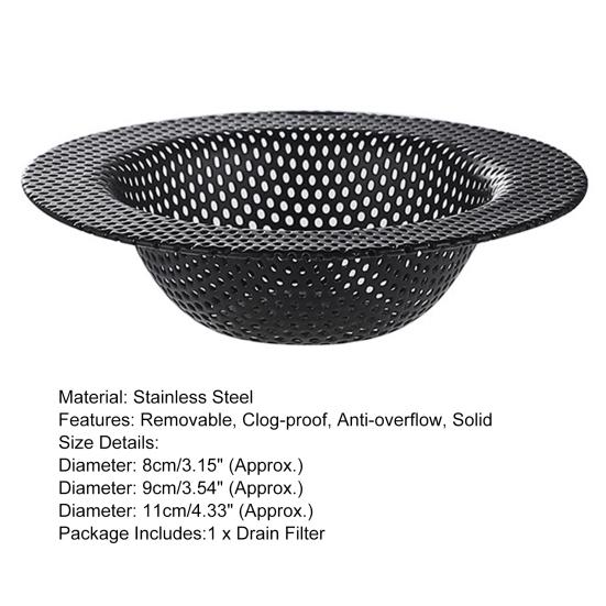 Сливной фильтр Нержавеющий противозасоряющийся сливной фильтр для кухонной раковины из нержавеющей стали Большая корзина Фильтр для домашнего использования
