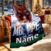 Custom Name Personalized Kylian Mbappe Print Blanket, Home Decor, Bedroom, Sofa, Camping, Couch, Gifts for Birthday ChristmasEnthusiasts