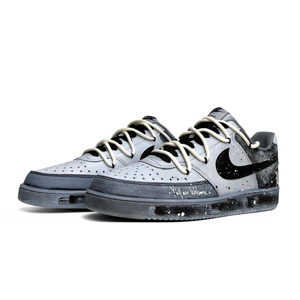 Nike Кроссовки для скейтборда Court Vision 1 Low top Мужские Черный Серый DH2987-101(Команда87-)