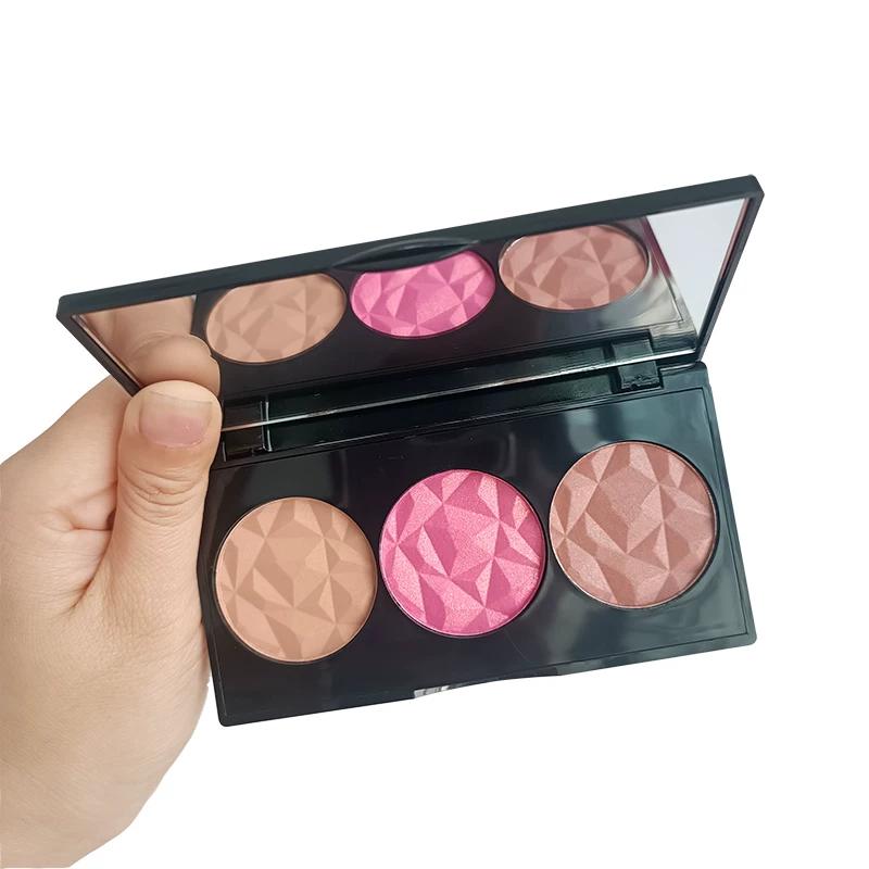 British MUA Blush Highlight Repair Makeup Palette Invisible Pore Brightening Skin Color Repair Three-Dimensional Easy to Color Students