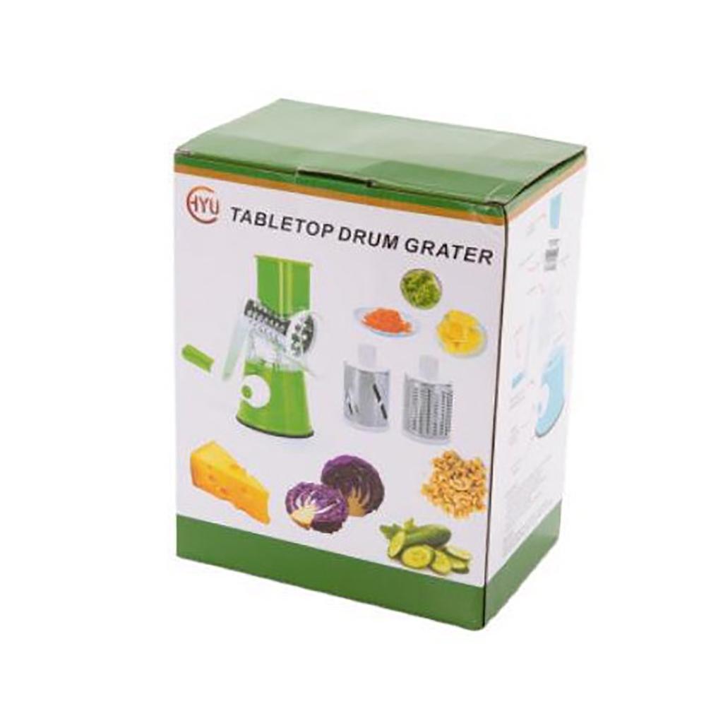 Ручная овощерезка, измельчитель, режущий инструмент, 3 острых барабана, многофункциональная терка, измельчитель для сыра, арахиса и печенья