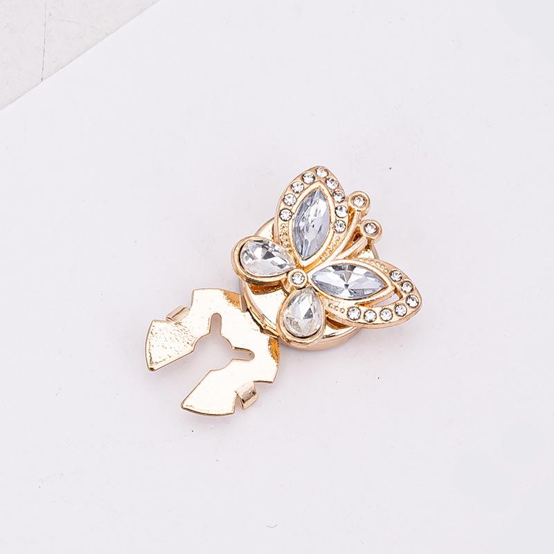 Декоративные запонки и пуговицы для воротника с цветными стразами