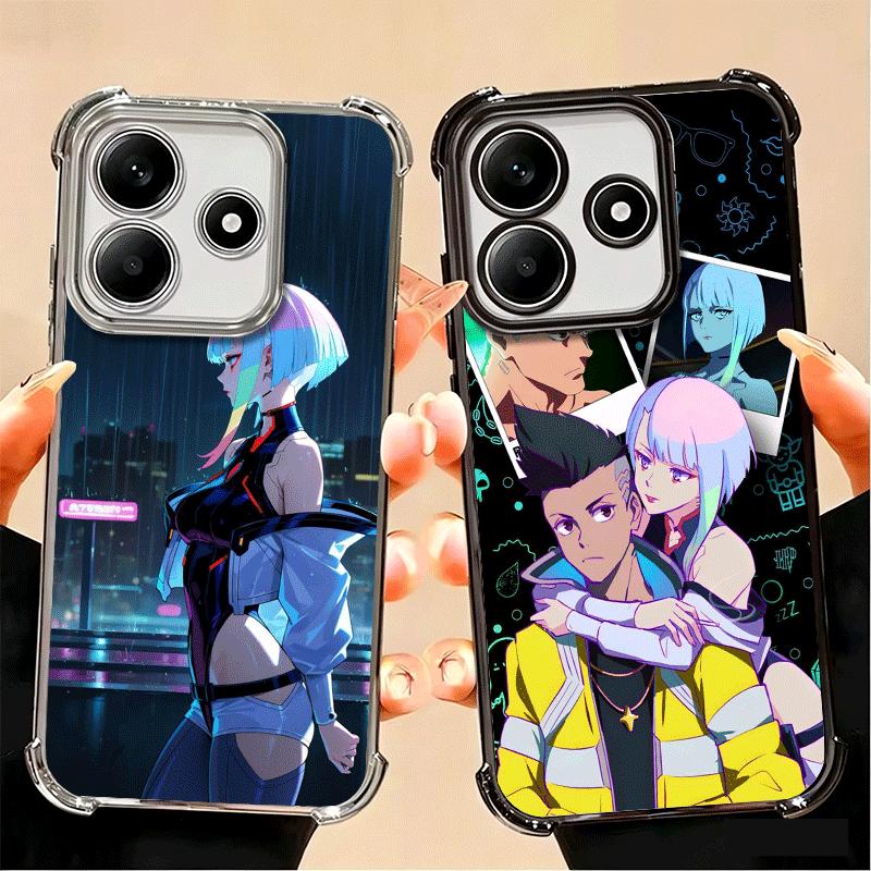 Аниме E-Edgerunners Люси Мягкий чехол для телефона для Xiaomi Poco X7 X8 Pro Max X6 X5 X3 F8 Ultra F7 M8 M7 M5S Redmi 15C 15A 15 14C 13C 1