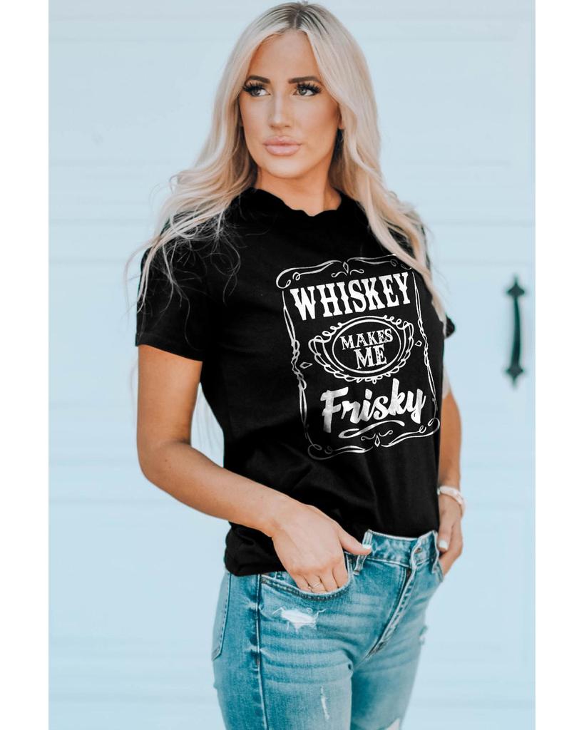 Azura Exchange Футболка с круглым вырезом и принтом Frisky