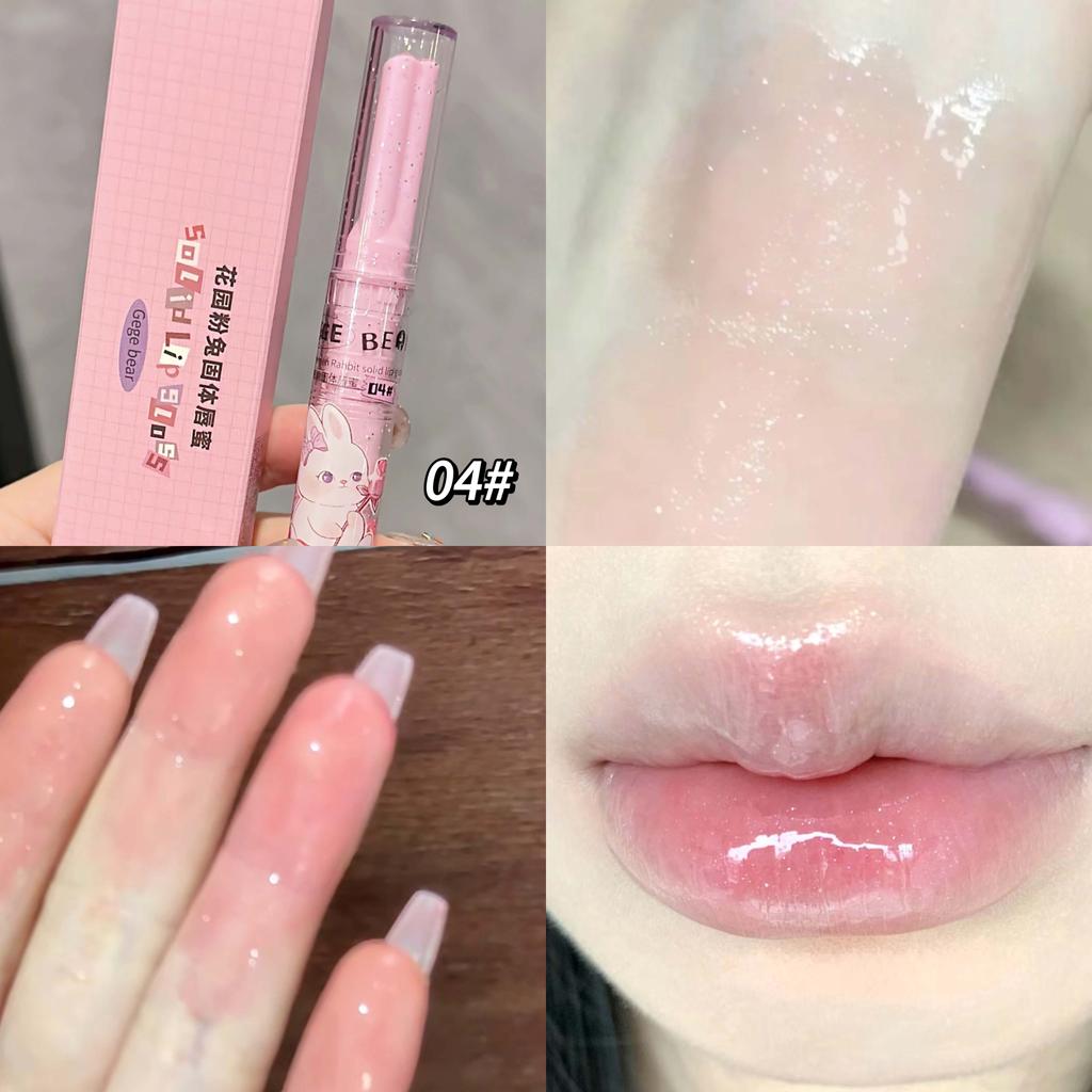GEGE BEAR Watery Mirror Lip Gloss Набор помад Garden Rabbit Press-on Lovely Lip Gloss