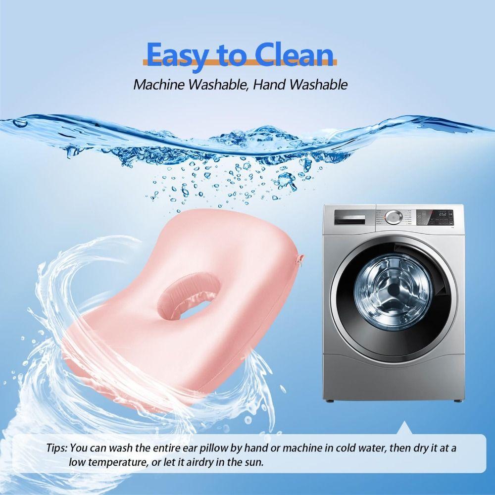 Portable Ear Piercing Pillow Ergonomic Ear Hole Donut Pillow Soft Ear Guard Pillow  Bedroom